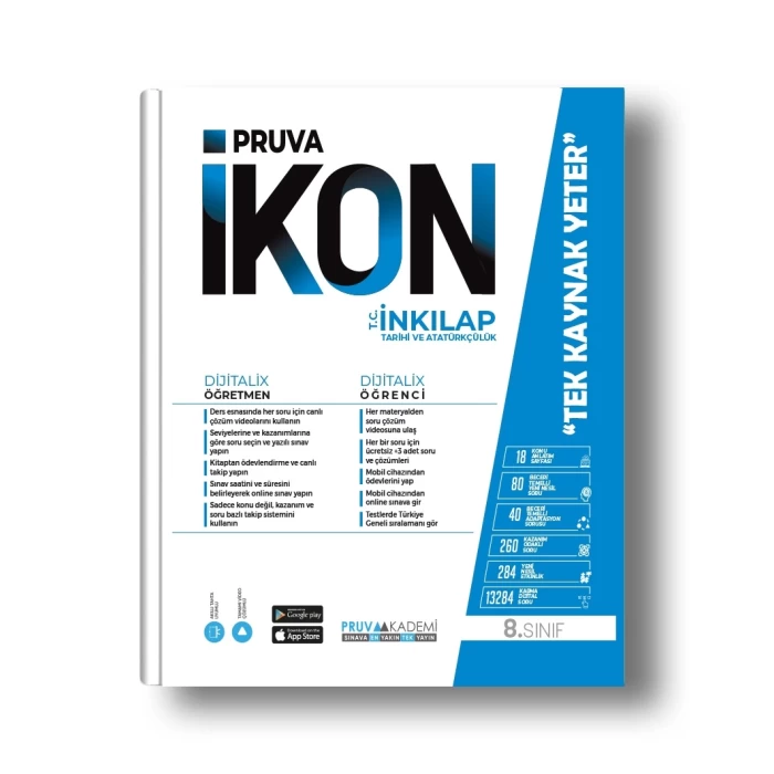 Pruva 8.Sınıf İnkılap Tarihi İkon Etkinlikli Soru Bankası