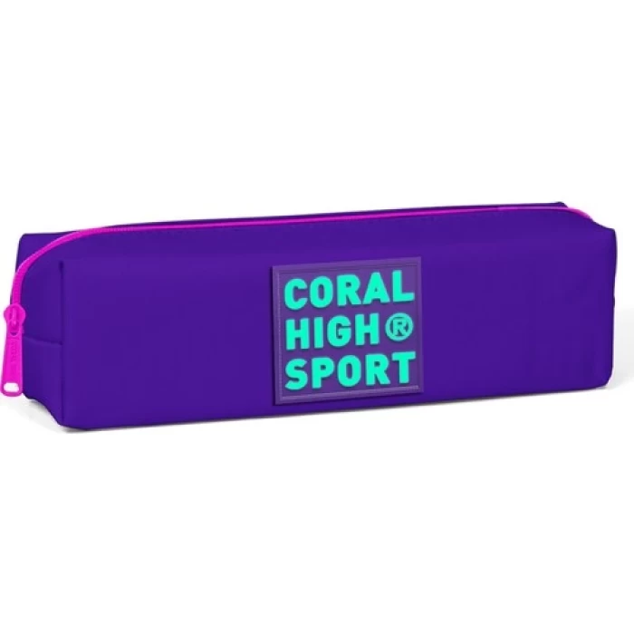 Yaygan Coral High Sport Mor Tek Bölmeli Kalem Çantası 22348