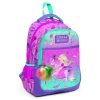 Yaygan Coral High Kids Açık Pembe Mor Unicornlu Prenses Desenli Üç Bölmeli Okul Sırt Çantası 23481