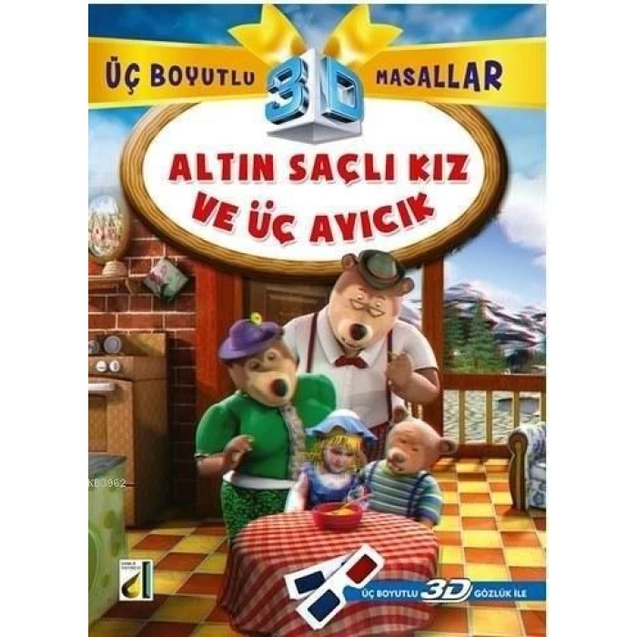 Damla Altın Saçlı Kız Ve Üç Ayıcık 3d