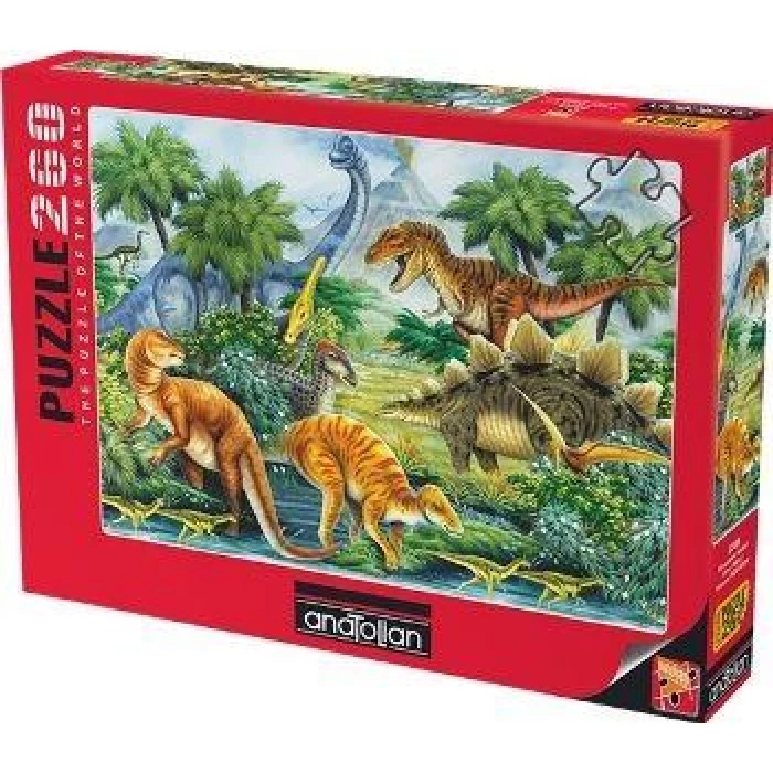 Anatolian Puzzle 260 Parça Dinozorlar Vadisi I / Dino Valley I Ana.3285