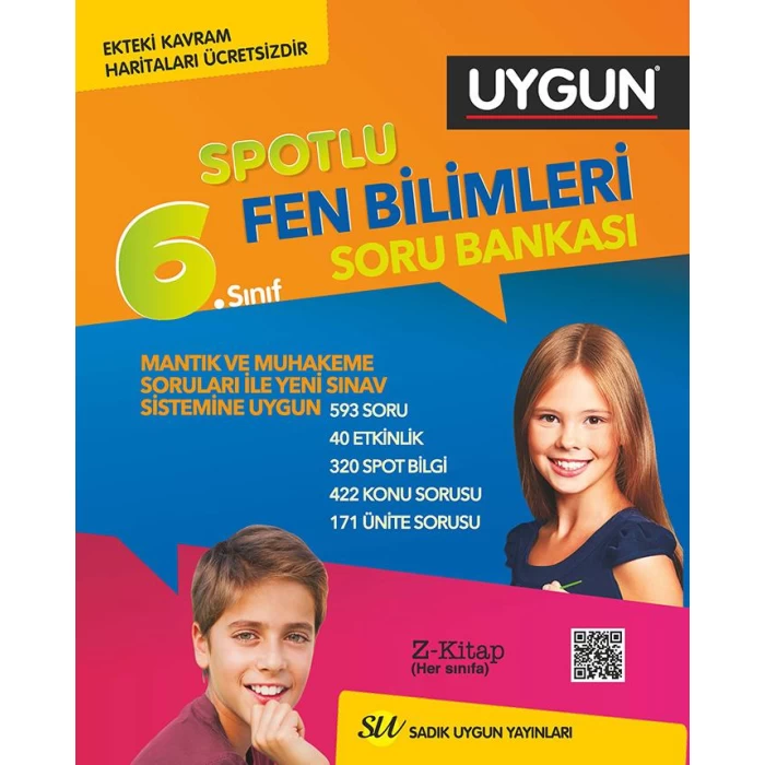 Uygun 6.Sınıf Fen Bilimleri Spotlu Soru Bankası 2019