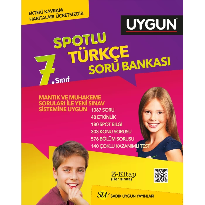 Uygun 7.Sınıf Türkçe Spotlu Soru Bankası 2019