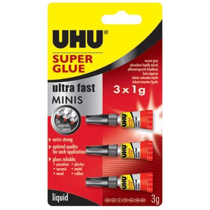 Uhu Super Glue 3 Lu Mini - Japon Yapıştırıcı (Uhu45415)