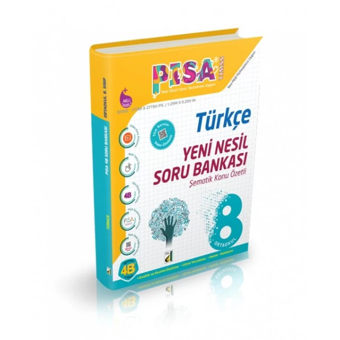 Pisa 8.Sınıf Yeni Nesil Türkçe Soru Bankası - 2021