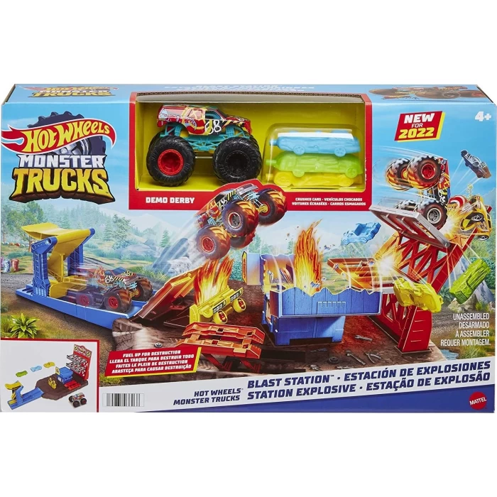 Mattel Hot Wheels Trucks Patlama İstasyonu Oyun Seti Mtl- Hfb12