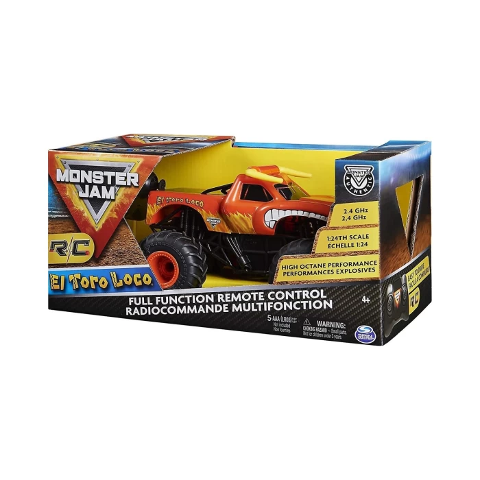 Mattel Monster Jam 1:24 Canavar Kamyonlar El Toro Spm-6060517