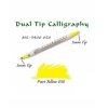Zıg Kaligrafi Kalemi Çift Uçlu Ms-3400 050 Pure Yellow