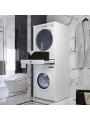 Asel Çamaşır Ve Kurutma Makinası Dolabı-Beyaz