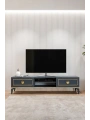 Ceylin Modern 2 Kapaklı Raflı Sehpa Lüx Tv Ünitesi-Antrasit