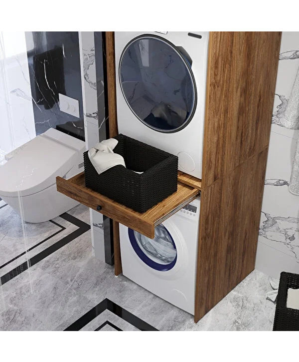 Asel Çamaşır Ve Kurutma Makinası Dolabı-Atlantik Çam