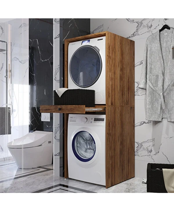 Asel Çamaşır Ve Kurutma Makinası Dolabı-Atlantik Çam
