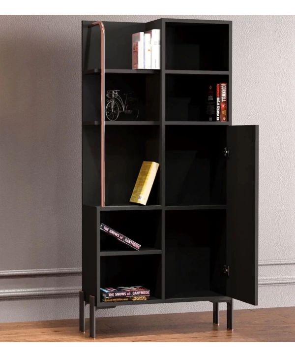 Platin 7 Raflı Lüx Dekoratif Kitaplık