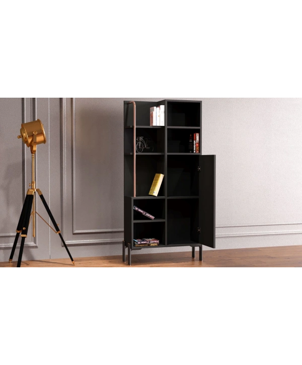 Platin 7 Raflı Lüx Dekoratif Kitaplık