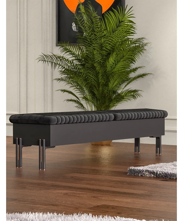 Platin Metal Ayaklı Bench