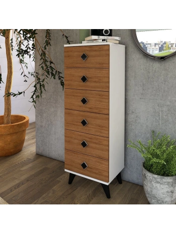 Ezgi 6 çekmeceli Şifonyer-Meşe