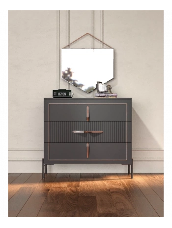 Platin 3 Çekmeceli Şifonyer-Aynasız