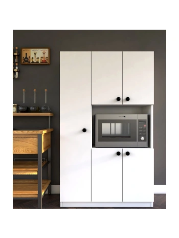 Venüs 5 Kapaklı Raflı Çok Amaçlı Dolap-Beyaz