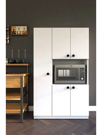 Venüs 5 Kapaklı Raflı Çok Amaçlı Dolap-Beyaz