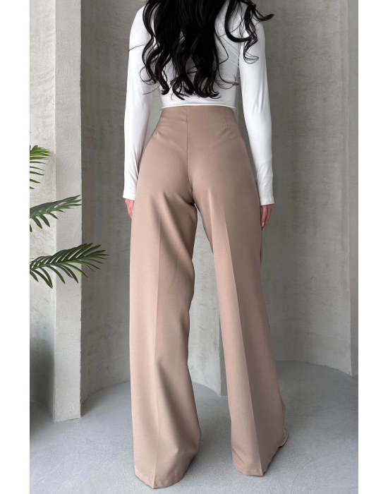 Kadın Taş Yüksek Bel Geniş Kesim Pantolon