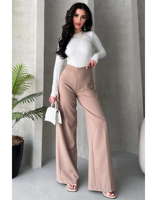 Kadın Taş Yüksek Bel Geniş Kesim Pantolon