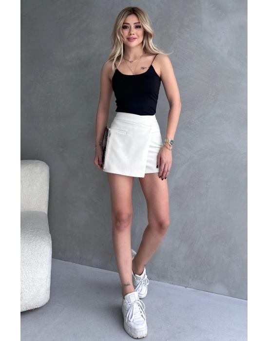 Kadın Siyah İp Askılı Büstiyer Crop