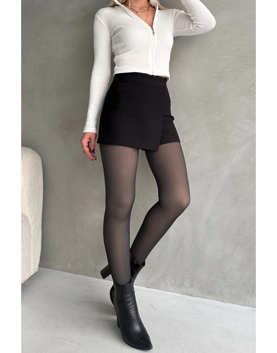 Thin Looking Termal Içi Peluşlu Siyah-ten Görünümlü Kışlık Külotlu Çorap