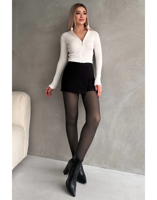 Thin Looking Termal Içi Peluşlu Siyah-ten Görünümlü Kışlık Külotlu Çorap
