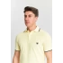 Erkek Sarı %100 Pamuk Serin Tutan Fit Polo Yaka T-shirt