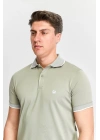 Erkek Haki %100 Pamuk Serin Tutan Fit Polo Yaka T-shirt