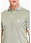 Erkek Haki %100 Pamuk Serin Tutan Fit Polo Yaka T-shirt