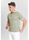 Erkek Haki %100 Pamuk Serin Tutan Fit Polo Yaka T-shirt