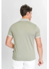 Erkek Haki %100 Pamuk Serin Tutan Fit Polo Yaka T-shirt