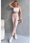 Kadın Bej Yüksek Bel Toparlayıcı Tayt Yüksek Kalite Spor Ve Günlük