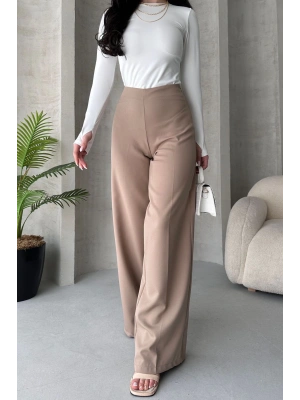 Kadın Taş Yüksek Bel Geniş Kesim Pantolon