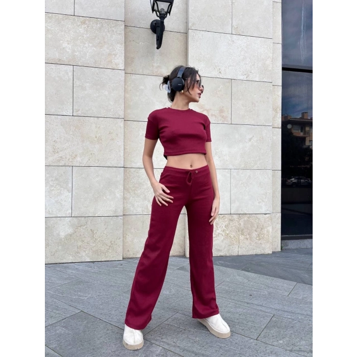 Bol paça pantolonlu alt üst takım