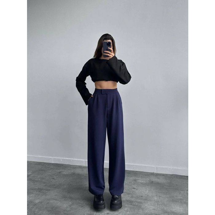 Cırtlı palazzo pantolon