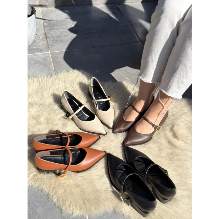 Galye Taba Cilt Topuklu Ayakkabı