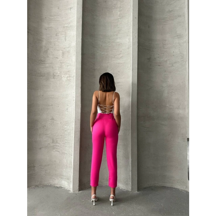 Kemerli havuç pantolon