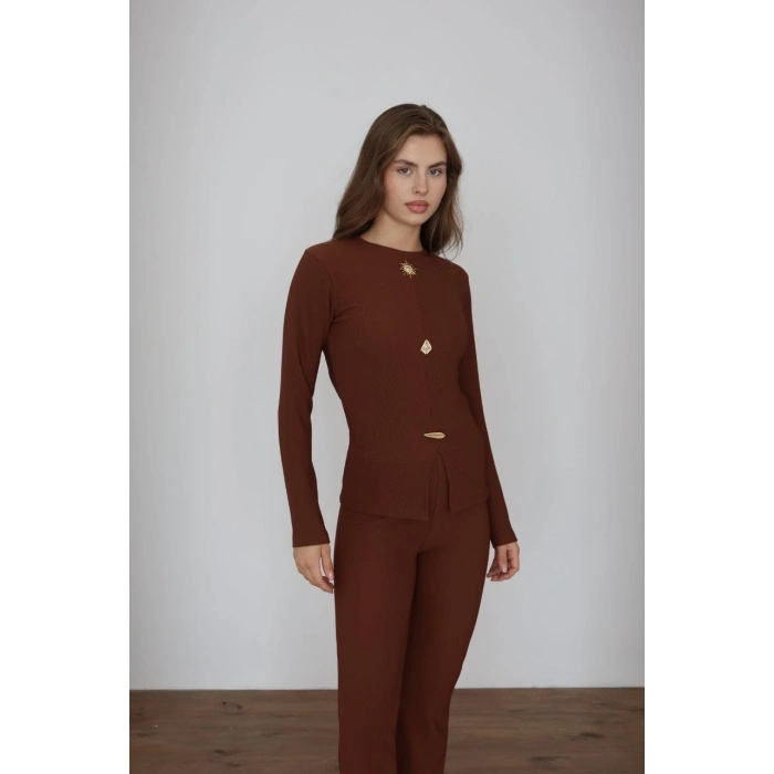 Ottoman alt üst takım kahve pt510442