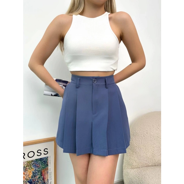 Pileli atlas mini etek s24820