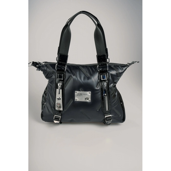 Tiven Siyah Cilt Omuz Ve Kol Çantası