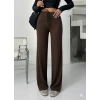 Fitilli şardonlu pantolon kahve a4058