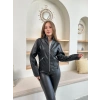 Mevsimlik deri ceket siyah st255510