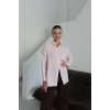 Tek cepli müslin gömlek pembe pt