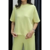 Tshirt alt üst modal takım sarı