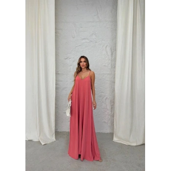 Aerobin uzun elbise pembe pt