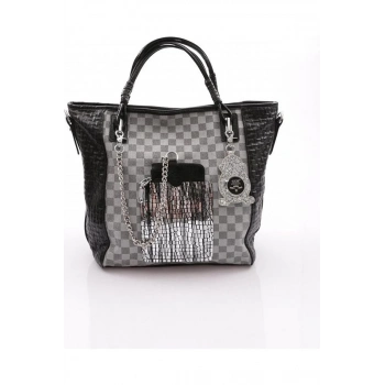 Avaj Siyah Cilt Omuz Çantası