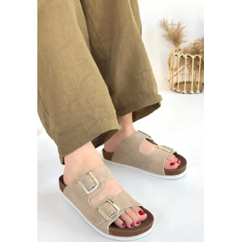 Rıno Ten Nubuk Terlik