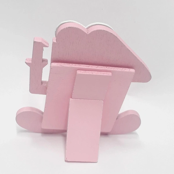 1 Yaş Pembe Ahşap Çerçeve 12 Adet